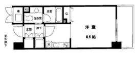 クリプトメリア目黒 603 間取り図