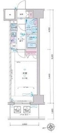 ジェノヴィア新宿グリーンヴェール 7階 間取り図