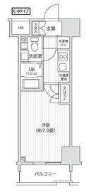 レジディア笹塚2 402 間取り図