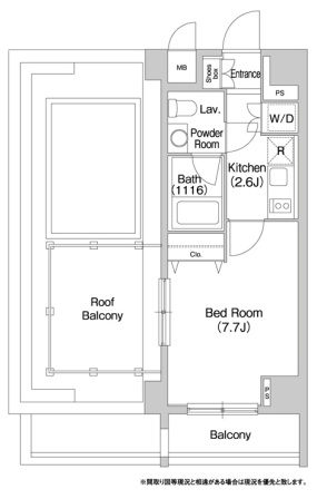 コンフォリア豊洲 706 間取り図