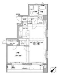 クレジデンス日本橋浜町 1103 間取り図