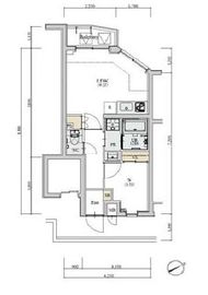 ディームス初台1 502 間取り図