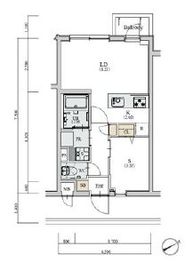 ディームス初台1 102 間取り図