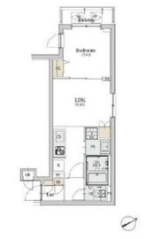 ディームス初台1 307 間取り図