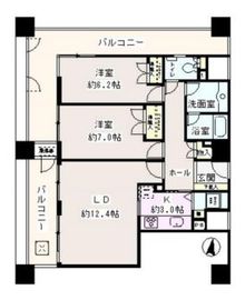 西早稲田東ウイング 12階 間取り図