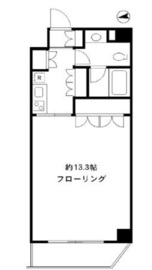 四谷デュープレックスD-R 4階 間取り図