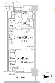 パークアクシス辰巳ステージ 622 間取り図