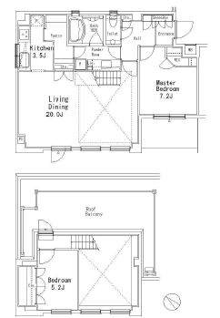 MFPR目黒タワー 105 間取り図