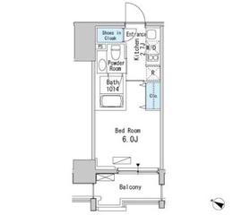 ベルファース目黒 405 間取り図