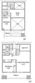 プラザタワー勝どき 4203 間取り図