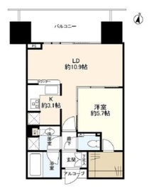 二子玉川ライズタワー 6階 間取り図