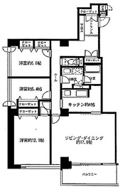 リバージュ品川 903 間取り図