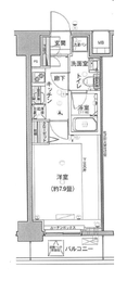 デュアレス愛宕虎ノ門 8階 間取り図