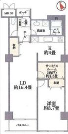 ドミール南青山 4階 間取り図