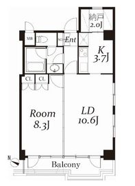 メゾンドゥース南麻布 301 間取り図