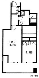 渋谷プロパティータワー 1506 間取り図