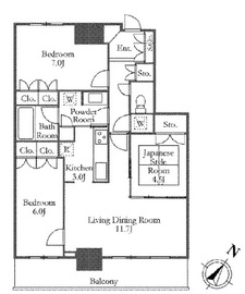 キャナルファーストタワー 16階 間取り図