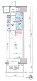 ジェノヴィア新宿グリーンヴェール 8階 間取り図