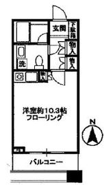 白金タワー テラス棟 3階 間取り図