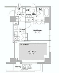 コンフォリア日本橋人形町イースト 201 間取り図