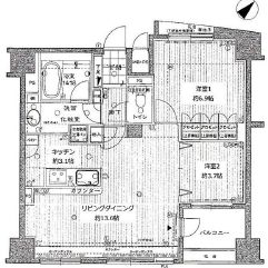 クオス銀座エスト・ドゥジエーム 3階 間取り図