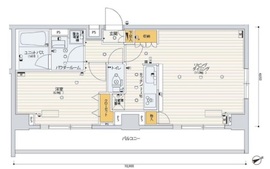 スカイコートパレス芝浦 4階 間取り図