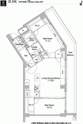 代官山BLESS 407 間取り図