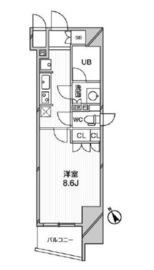 デュオステージ後楽園 202 間取り図