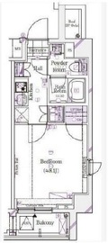 ガリシア森下エストゥディオ 4階 間取り図