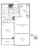 ミリアレジデンス乃木坂 203 間取り図