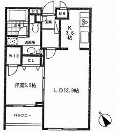 ミリアレジデンス乃木坂 203 間取り図