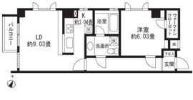 レジディア三軒茶屋2 201 間取り図