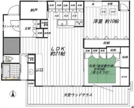 エスペランス恵比寿 201 間取り図
