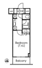 エスティメゾン麻布十番 407 間取り図