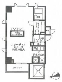 セントラル銀座 605 間取り図