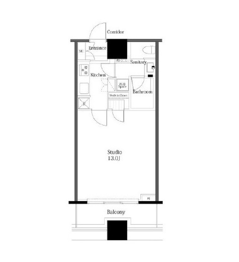 コンシェリア西新宿タワーズウエスト 9階 間取り図