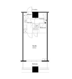 コンシェリア西新宿タワーズウエスト 9階 間取り図