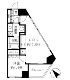 ニューシティアパートメンツ千駄ヶ谷2 701 間取り図