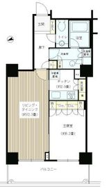 代官山アドレス ザ・タワー 23階 間取り図