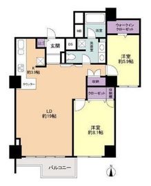 広尾ガーデンヒルズ 10階 間取り図