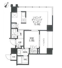 THE ROPPONGI TOKYO CLUB RESIDENCE 14階 間取り図