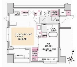 パークリュクス西麻布 9階 間取り図