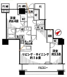 ザ・東京タワーズ シータワー 11階 間取り図