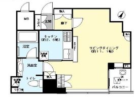 クロスエアタワー 13階 間取り図