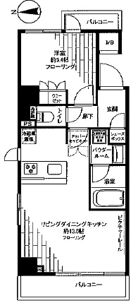 ステージグランデ大森アジールコート 2階 間取り図