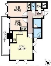 エスティメゾン五反田 1205 間取り図