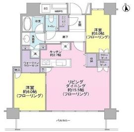 パークタワー東雲 33階 間取り図