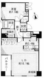 パークハウス高輪プラテア 7階 間取り図