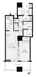 エアライズタワー 8階 間取り図