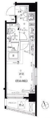 スパシエグランス学芸大学 3階 間取り図